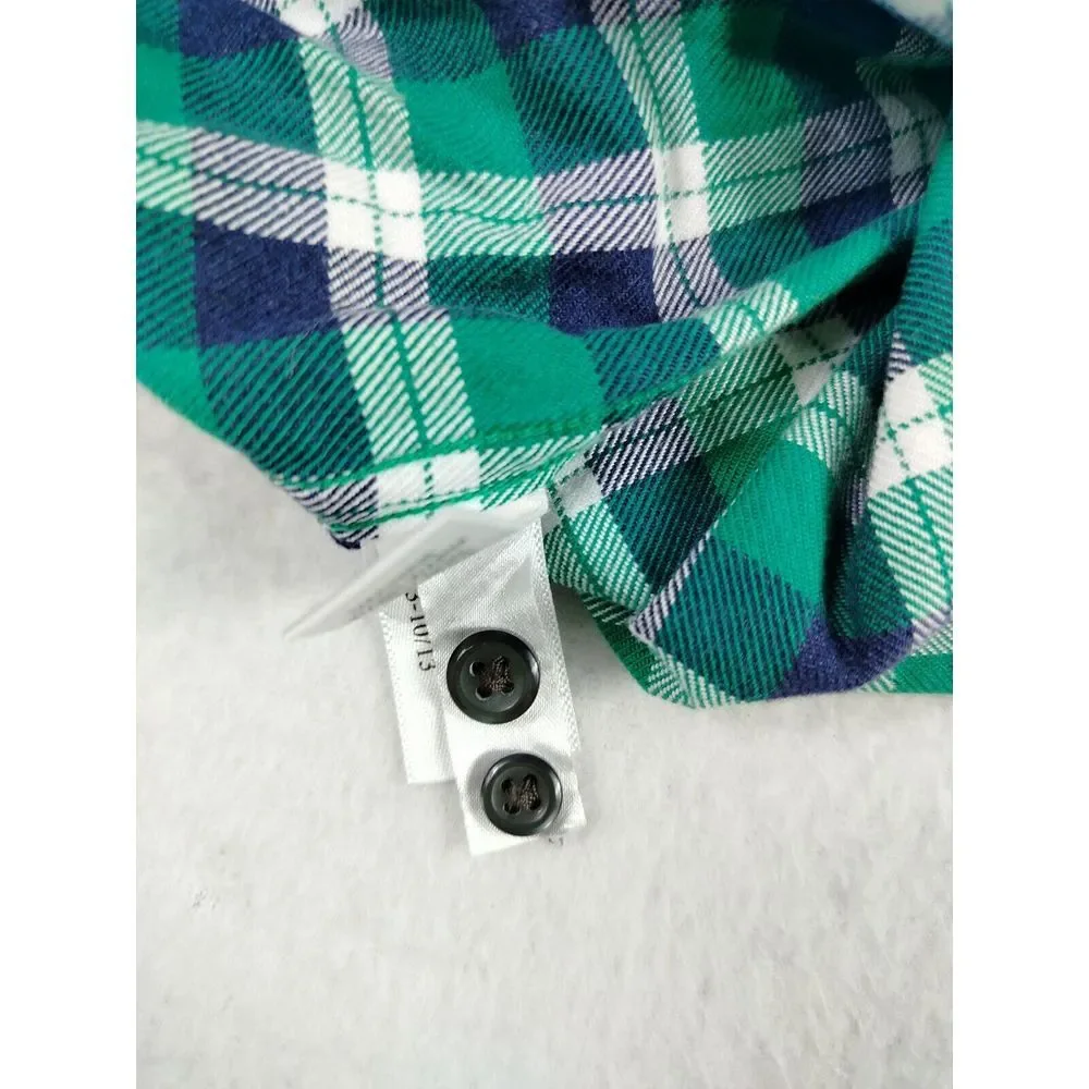 Banana Republic Flannel Shirt‎ Men's Medium Green Cabincore Gorpcore Cozycore